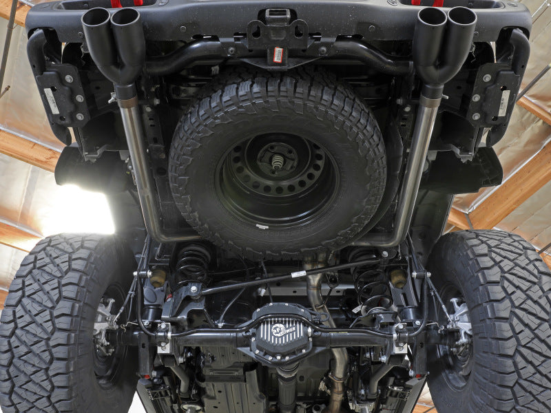 aFe Vulcan Series 3in 304SS DPF-Back 21 Jeep Gladiator V6-3.0L (td) Dual Black Tip - Burkken Auto Parts