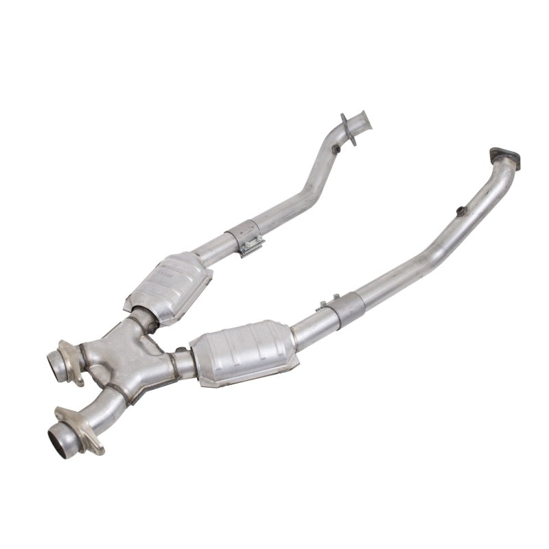 BBK 99-04 Mustang 4.6 GT / Cobra High Flow X Pipe With Catalytic Converters - 2-1/2 - Burkken Auto Parts
