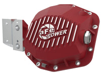 aFe 20-23 Jeep Gladiator JT (Dana M220) Pro Series Rear Differential Cover Red w/ Machined Fins - Burkken Auto Parts