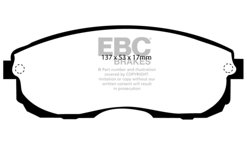 EBC 99-01 Infiniti G20 2.0 Greenstuff Front Brake Pads - Burkken Auto Parts