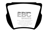 EBC 59-64 Daimler SP250 2.5 Greenstuff Front Brake Pads - Burkken Auto Parts