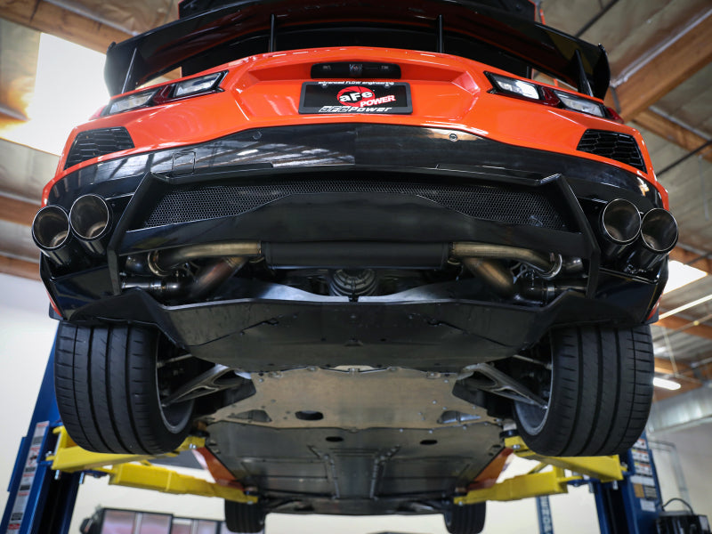 aFe MACH Force-Xp 3in to 2-1/2in 304SS Cat-Back (No NPP) 2020 Chevy Corvette (C8) 6.2L - Carbon Tip - Burkken Auto Parts