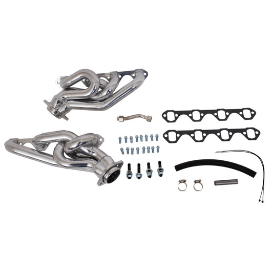BBK 94-95 Mustang 5.0 Shorty Tuned Length Exhaust Headers - 1-5/8 Silver Ceramic - Burkken Auto Parts