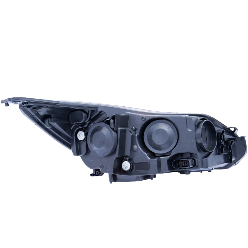 ANZO 2012-2014 Ford Focus Projector Headlights w/ Plank Style Design Black - Burkken Auto Parts