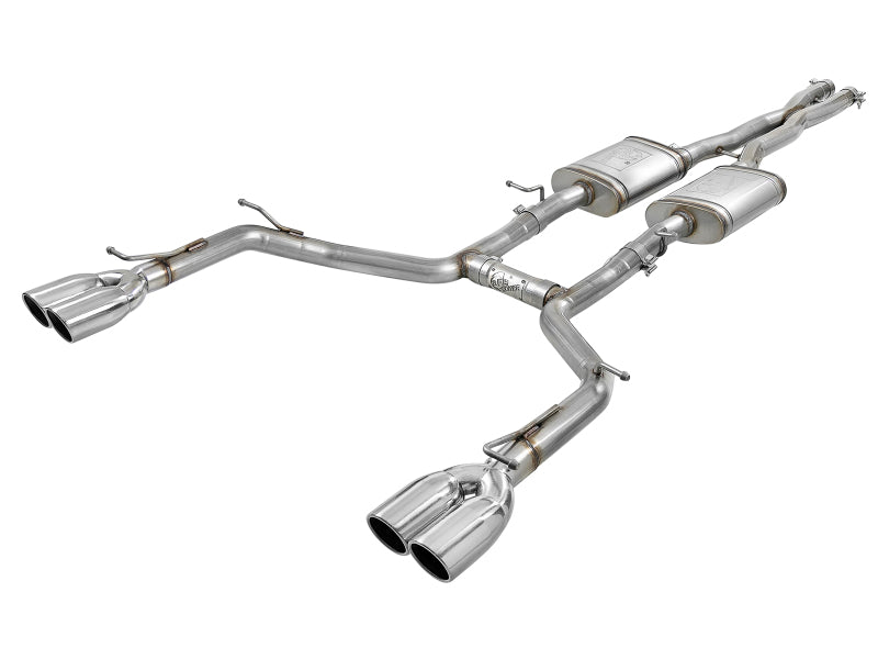 aFe MACH Force-Xp 2-1/2in 304 SS Cat-Back Exhaust 15-19 Dodge Challenger V6-3.6L - Polished Tip - Burkken Auto Parts