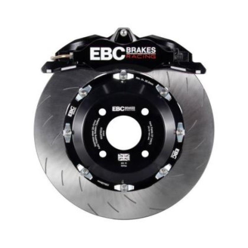 EBC Racing 13-22 VW Golf GTI (Mk7/Mk8) Black 6 Piston Apollo Calipers 355mm Rotors Big Brake Kit - Burkken Auto Parts