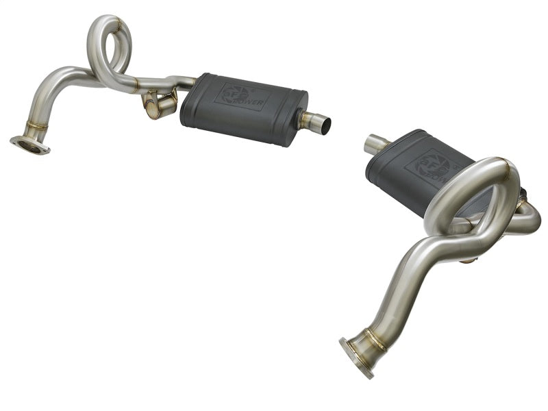 aFe MACHForce XP 13-15 Porsche Cayman S/Boxster S (981) H6-3.4L 2-2.5in. SS Cat-Back Exhaust System - Burkken Auto Parts