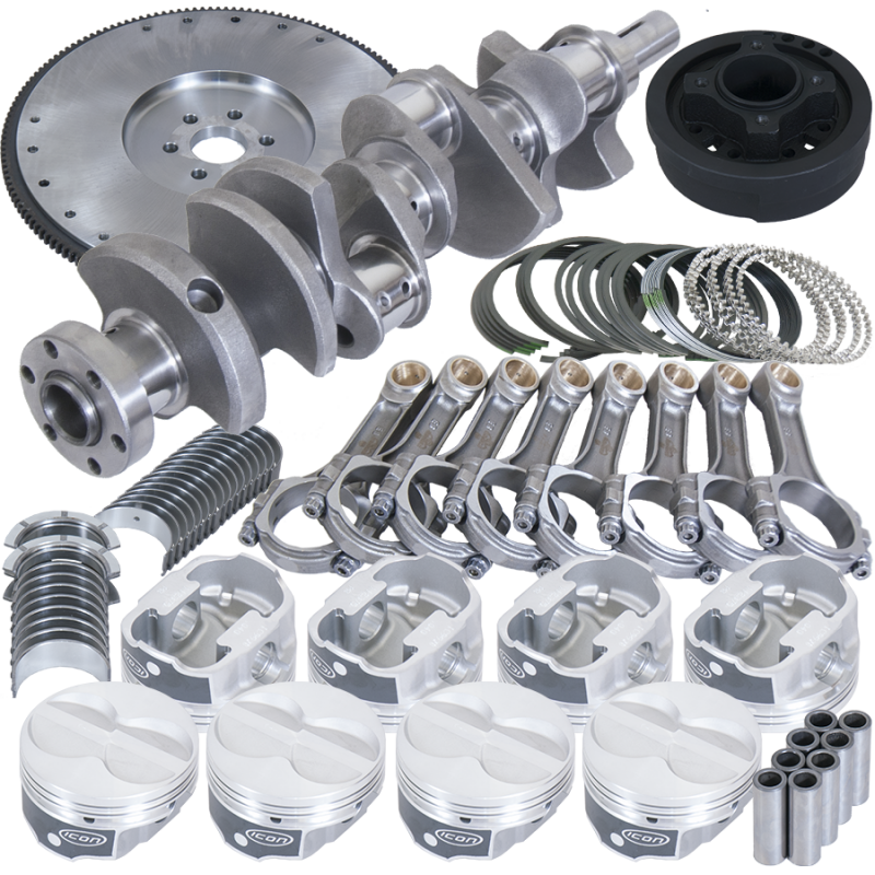 Eagle Ford 302 3.250in Crank 5.400in I-Beam Rods 4.060in Pistons 157 Tooth FW Balanced Assembly - Burkken Auto Parts