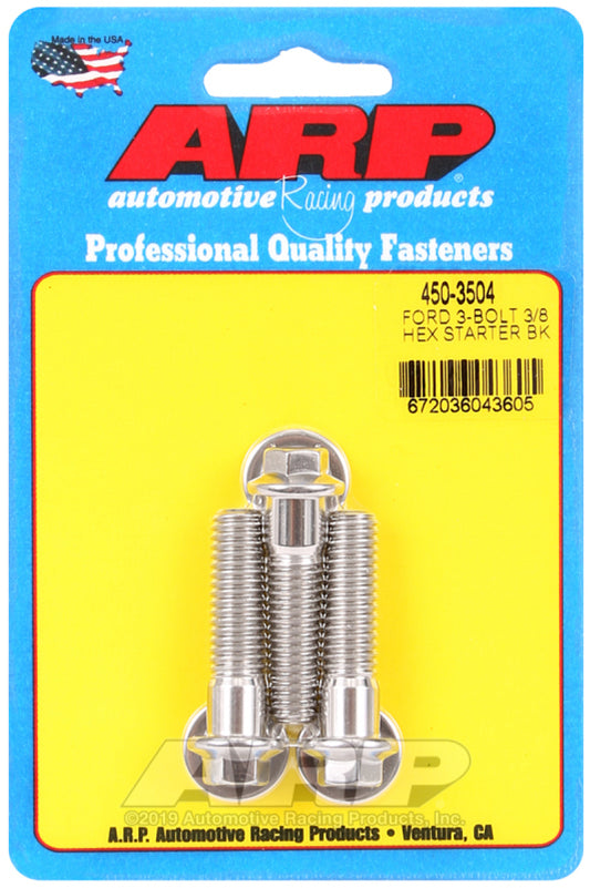 ARP Ford SS 3-Bolt Hex Starter Bolt Kit - Burkken Auto Parts