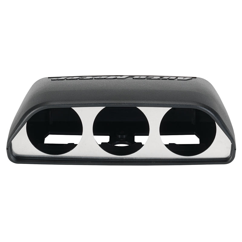 Autometer 08-11 Dodge Challenger Black Triple Dash Pod - Burkken Auto Parts
