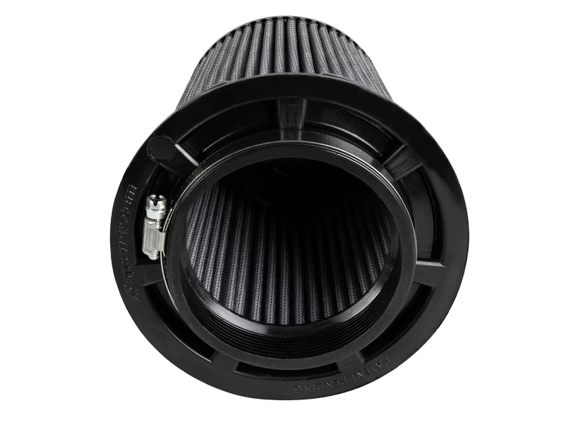 aFe MagnumFLOW Pro DRY S Replacement Air Filter 4in F x 6in B (mt2) x 4-1/2in T (Inv) x 7-1/2in H - Burkken Auto Parts
