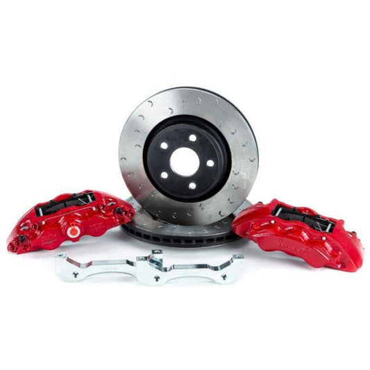 Alcon 2018+ Jeep JL 350x32mm Rotors 6-Piston Red Calipers Front Brake Upgrade Kit - Burkken Auto Parts