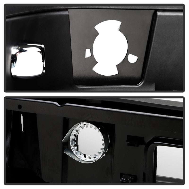 xTune 07-13 Chevy Silverado 1500 w/Parking Sensor OEM Style Steel Rear Bumper - BLK RB-CS07-SET-WS-B - Burkken Auto Parts