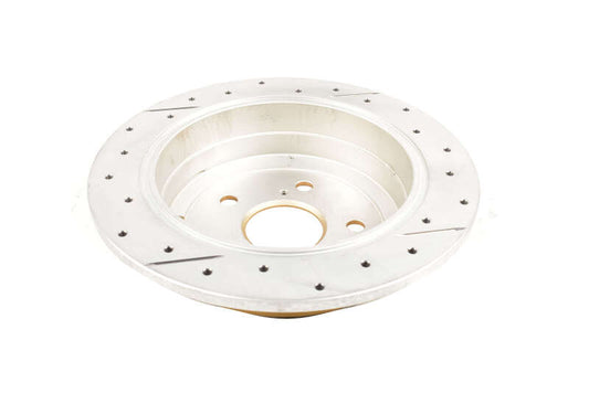 DBA 02-08 Lexus ES300 Rear Street Series Drilled & Slotted Rotor w/Gold Hat