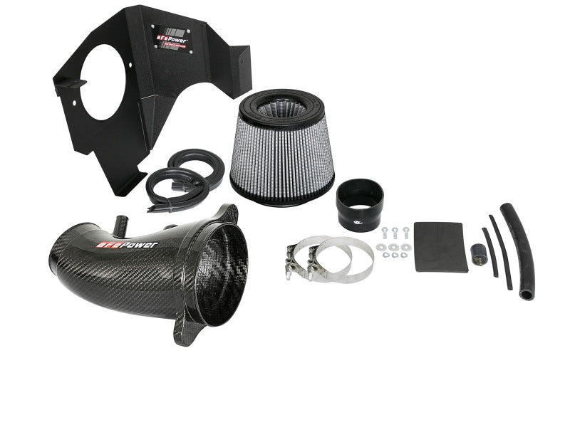 aFe POWER Magnum FORCE Carbon Fiber Stage 2 Pro Dry S CAIS - 11-18 Dodge Challenger/Charger V8-6.4L - Burkken Auto Parts