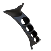 Autometer 99-07 Ford Super Duty Black 52mm Quad Pilillar Pod - Burkken Auto Parts