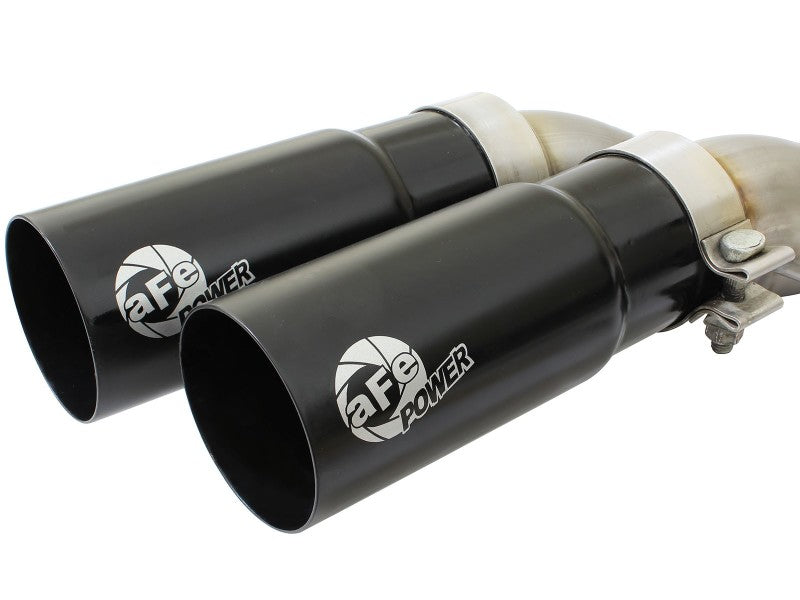aFe Rebel Exhausts 3in SS Cat-Back 09-14 Ford F-150 4.6/5.0/5.4L w/ Black Tips - Burkken Auto Parts