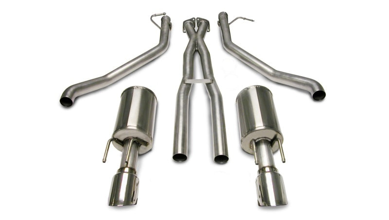 Corsa 2005-2006 Pontiac GTO 6.0L V8 2.5in Sport Cat-Back + XPipe Exhaust Polished Tips - Burkken Auto Parts