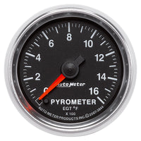 Autometer GS 0-1600 degree F Full Sweep Electronic Pyrometer Gauge - Burkken Auto Parts
