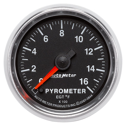 Autometer GS 0-1600 degree F Full Sweep Electronic Pyrometer Gauge - Burkken Auto Parts
