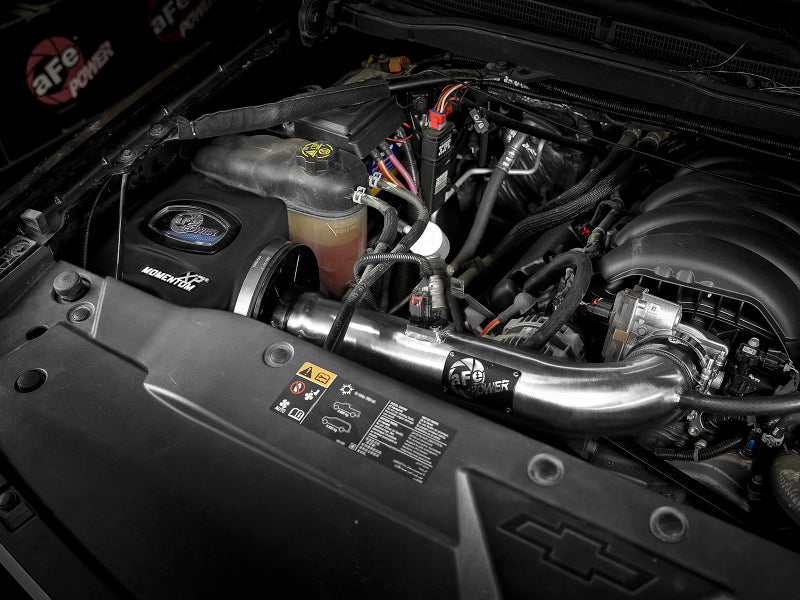 aFe Momentum XP Cold Air Intake System w/ Pro 5R Media Brushed 14-19 GM Silverado/Sierra 1500 - Burkken Auto Parts