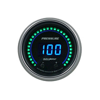 Autometer 52.4mm Black Switchable 0-1600 PSI/0-110 BAR Fluid Pressure Cobalt Elite Digital Gauge - Burkken Auto Parts