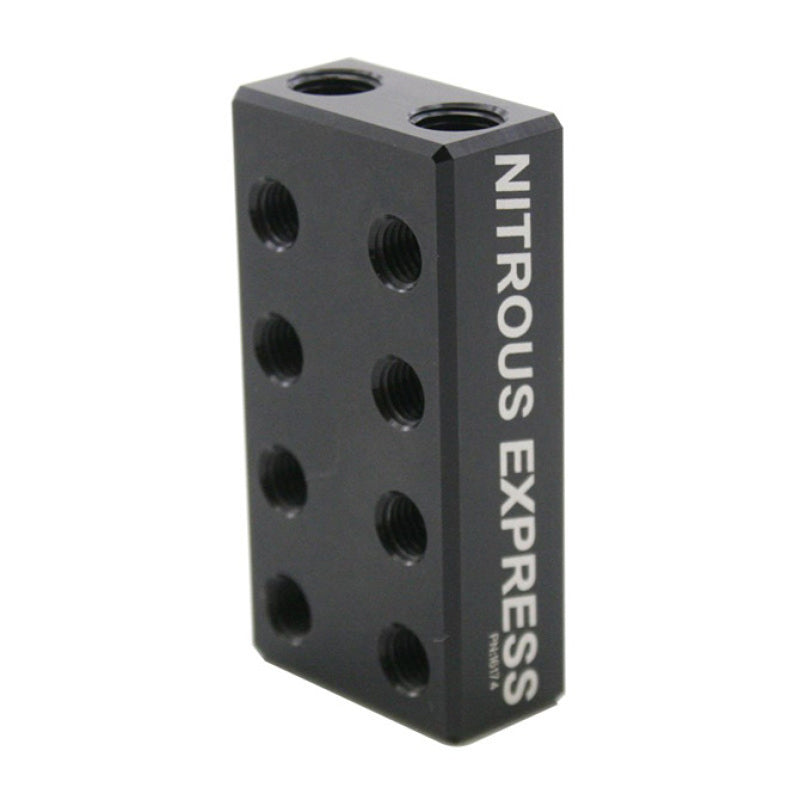 Nitrous Express 2 Inlet 16 Outlet Nitrous/Fuel Distribution Block - Burkken Auto Parts