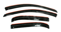 AVS 17-18 Ford F-250 Super Duty Supercrew Ventvisor Front & Rear Window Deflectors 4pc - Smoke - Burkken Auto Parts