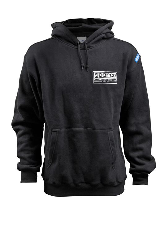 Sparco Sweatshirt Hooded Heritage Blk Xx