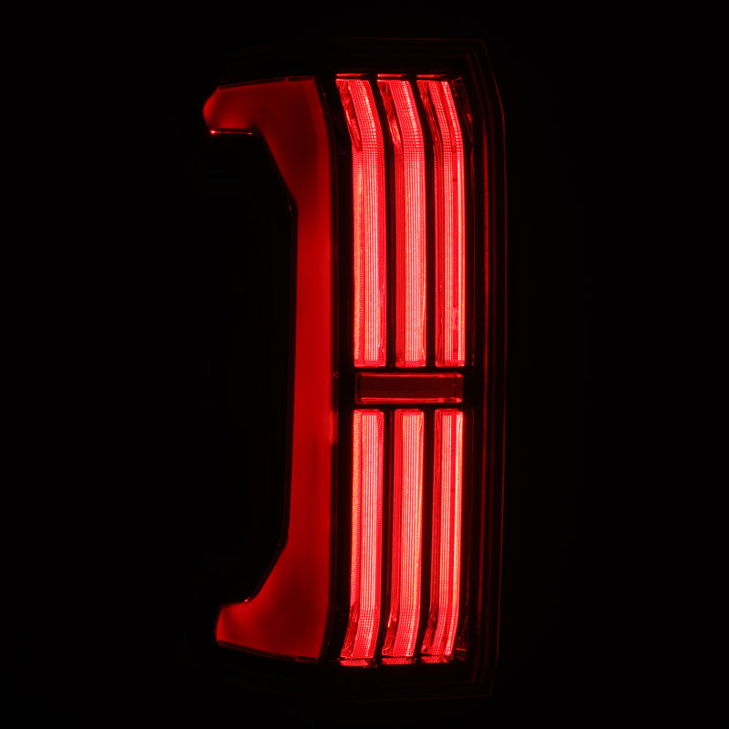 AlphaRex 24-25 Toyota Tacoma NOVA-Series LED Prismatic Tail Lights - Black - Burkken Auto Parts