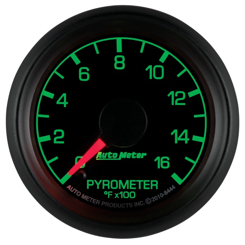 Autometer Factory Match Ford 52.4mm Full Sweep Electronic 0-1600 Deg F EGT/Pyrometer Gauge - Burkken Auto Parts