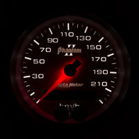 Autometer Phantom II 3-3/8in 0-225KM/H (GPS) Speedometer Gauge - Burkken Auto Parts