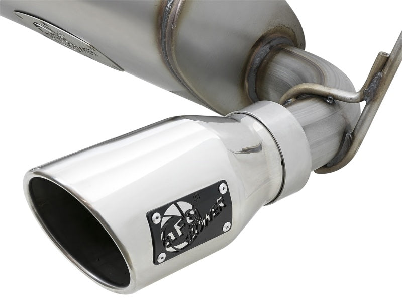 aFe Rebel Series 2.5in 409 SS Cat-Back Exhaust w/ Polished Tips 07+ Jeep Wrangler (JK) V6 3.6L/3.8L - Burkken Auto Parts
