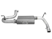 aFe Scorpion 2-1/2in Alum Steel Axle-Back Exhaust w/Polished Tip 07-18 Jeep Wrangler JK V6-3.6/3.8L - Burkken Auto Parts