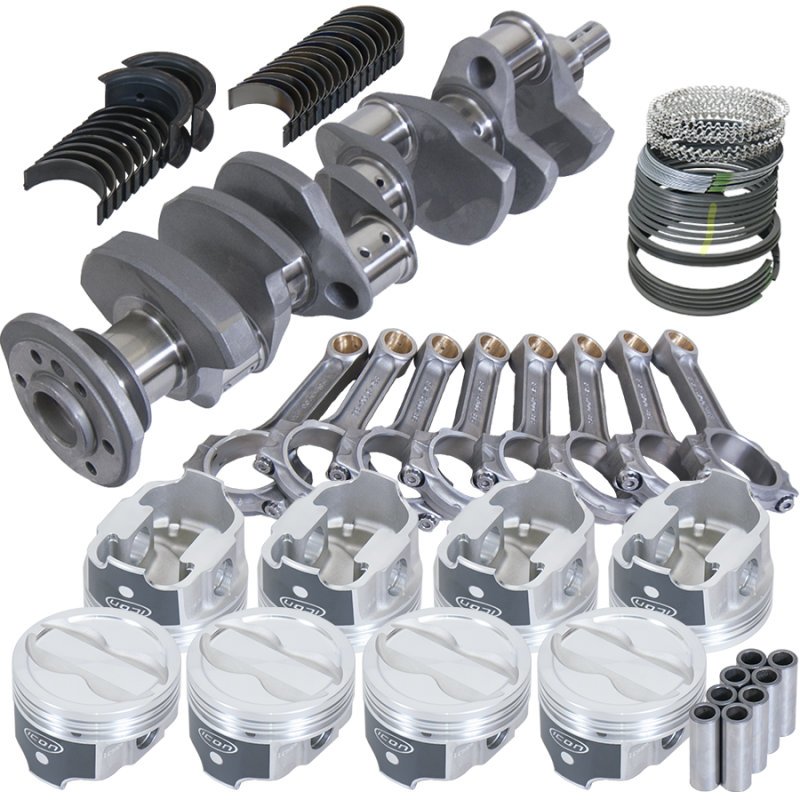 Eagle Chevy 350 3.750in Crank 5.700in I-Beam Rods -18cc 4.060in Pistons Rotating Assembly - Burkken Auto Parts