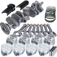 Eagle Chevy 350 3.750in Crank 5.700in I-Beam Rods -18cc 4.030in Pistons Rotating Assembly - Burkken Auto Parts