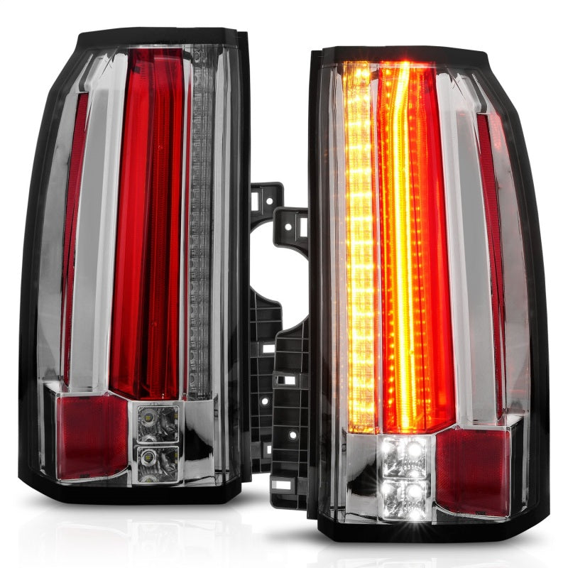 ANZO 2015-2017 GMC Yukon/Yukon XL LED Taillights Chrome - Burkken Auto Parts