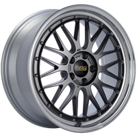 BBS LM 19x8.5 5x112 ET48 Diamond Black Center Diamond Cut Lip Wheel -82mm PFS/Clip Required - Burkken Auto Parts