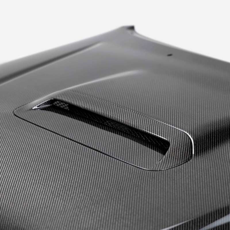 Seibon 12-15 Toyota Tacoma TR-Style Carbon Fiber Hood - Burkken Auto Parts