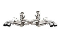 Corsa 20-25 Corvette C8 3in Valved Cat-Back 4.5in Pol Quad Tips Fits Factory Perf Exhaust DeletesAFM - Burkken Auto Parts