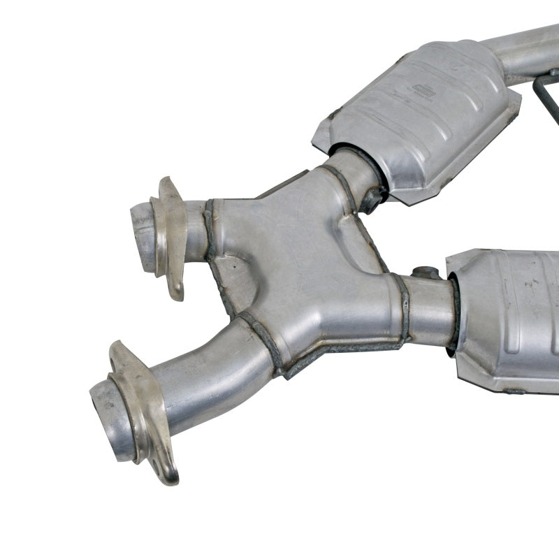 BBK 96-98 Mustang 4.6 GT High Flow X Pipe With Catalytic Converters - 2-1/2 - Burkken Auto Parts