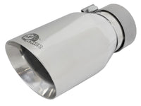 aFe MACH Force-Xp Univ 304 SS Double-Wall Clamp-On Exhaust Tip - Polished - 3in Inlet - 4.5in Outlet - Burkken Auto Parts