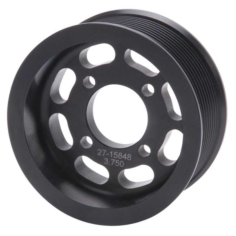 Edelbrock Pulley Supercharger Enforcer 10 Rib 3 75In Black - Burkken Auto Parts