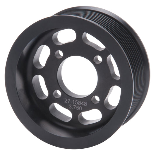 Edelbrock Pulley Supercharger Enforcer 10 Rib 3 75In Black - Burkken Auto Parts