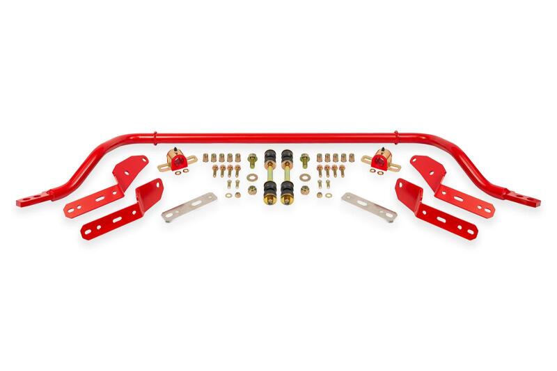BMR 64-67 GM A-Body 1.25in Hollow 2-Hole Adjustable Front Sway Bar Kit - Red - Burkken Auto Parts