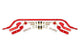 BMR 64-67 GM A-Body 1.25in Hollow 2-Hole Adjustable Front Sway Bar Kit - Red - Burkken Auto Parts