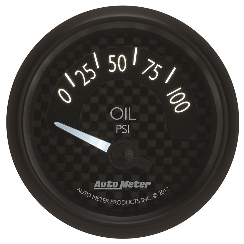 Autometer GT Series 52mm Short Sweep Electronic 0-100 psi Oil Pressure - Burkken Auto Parts