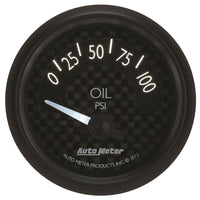 Autometer GT Series 52mm Short Sweep Electronic 0-100 psi Oil Pressure - Burkken Auto Parts