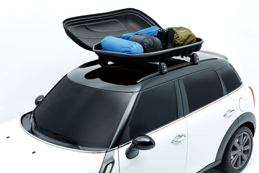 3D MAXpider Shell Roof Box With Rack Size L 47INX31INX10In (120X80X26Cm) Brown