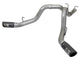 aFe LARGE BORE-HD 4in 409-SS DPF-Back Exhaust w/Dual Black Tips 2017 GM Duramax V8-6.6L (td) L5P - Burkken Auto Parts